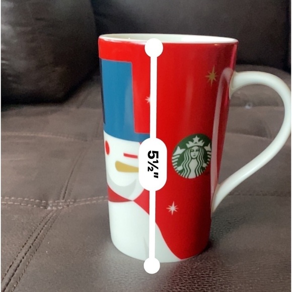 2012 Starbucks Winking Snowman Christmas Holiday 16 oz Coffee Cocoa Tea Mug Cup - Picture 6 of 6